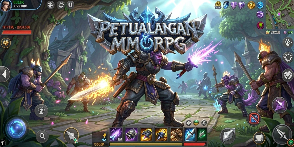 Gameplay seru dalam dunia fantasi 555ZK.