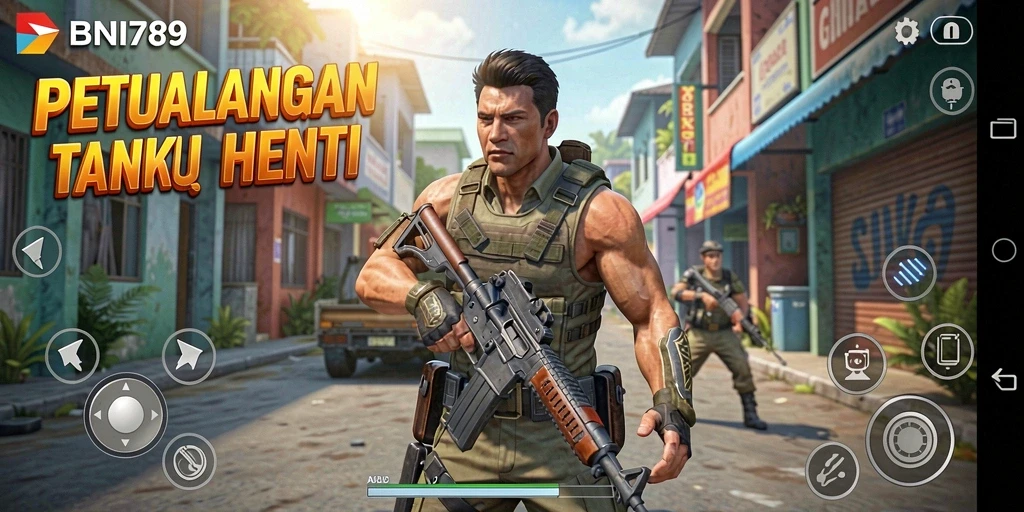Screenshot gameplay BNI789 yang menunjukkan aksi seru dan grafis menakjubkan.