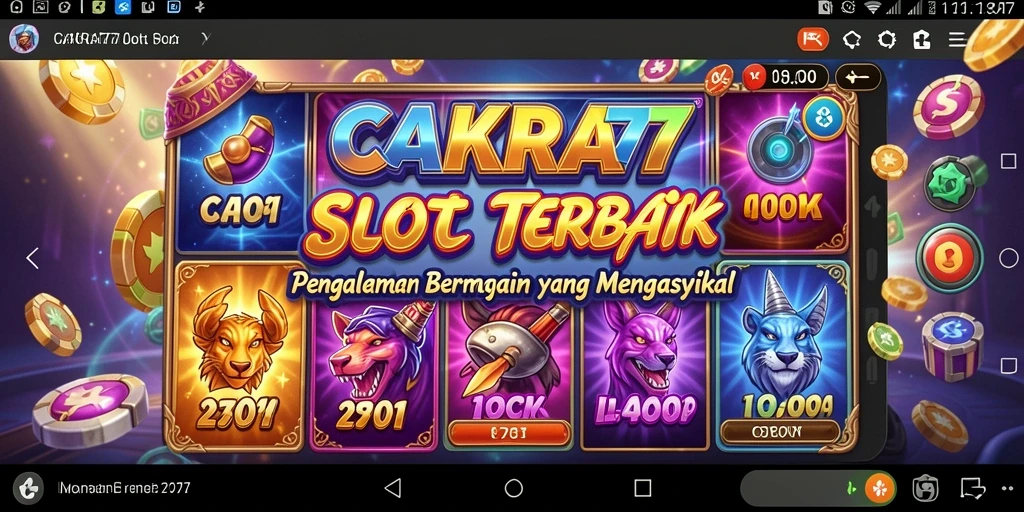 Tampilan gameplay CAKRA777 dengan grafis Slot yang menakjubkan.