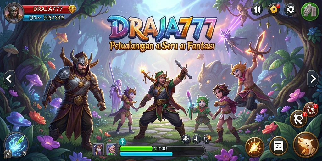 Screenshot DRAJA777 menampilkan aksi seru dalam permainan petualangan.