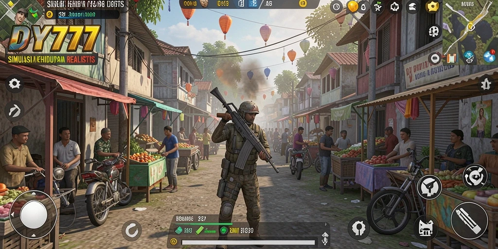 Gambar tampilan gameplay DY777 yang mendetail dan realistis.