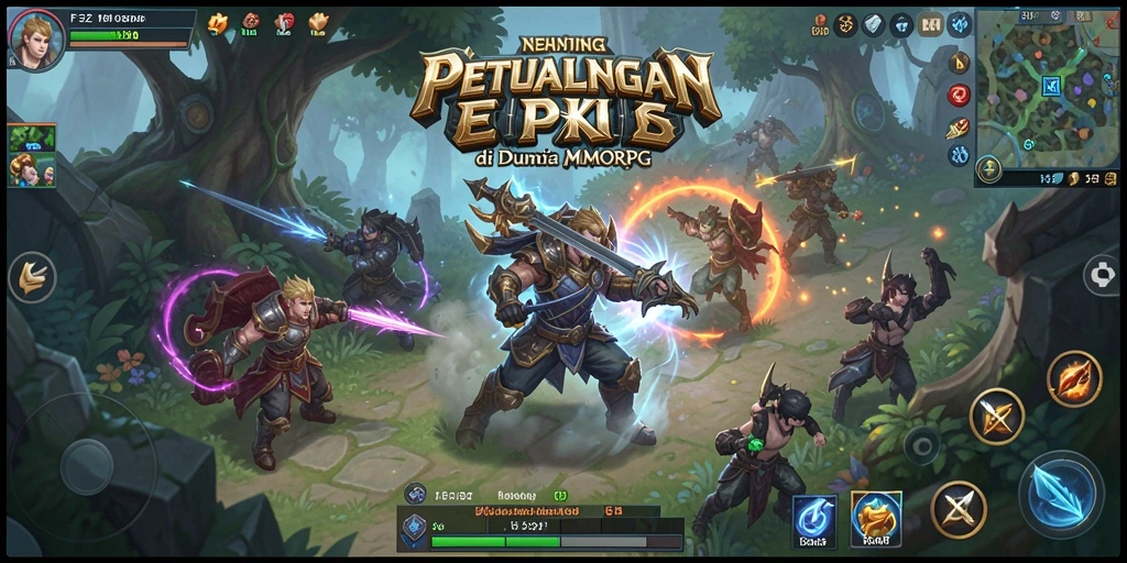 Tampilan gameplay F32 yang menawan dalam dunia MMORPG.