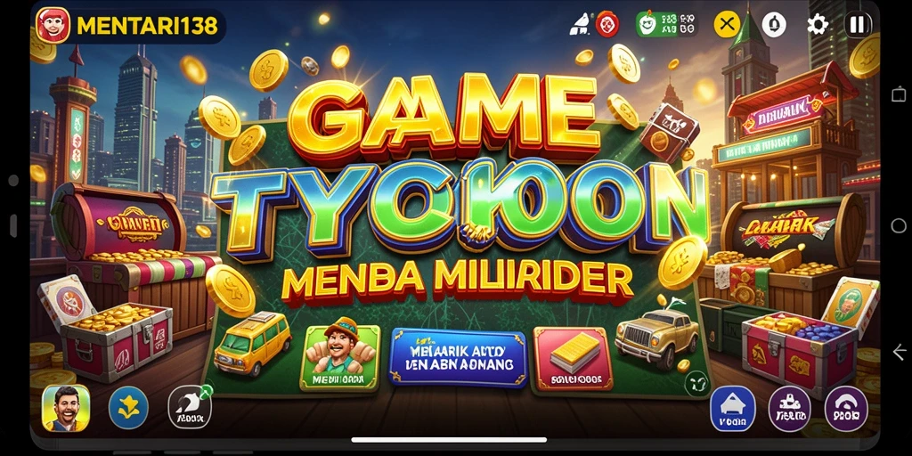 Tampilan gameplay menarik MENTARI138 dengan elemen Tycoon yang seru.