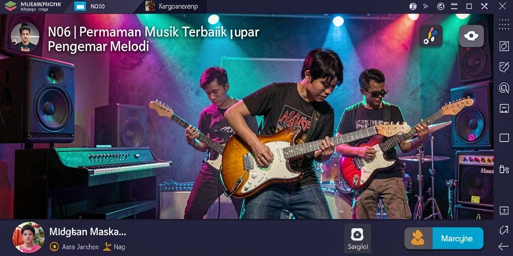 Tampilan N06 yang menarik saat gameplay musik.