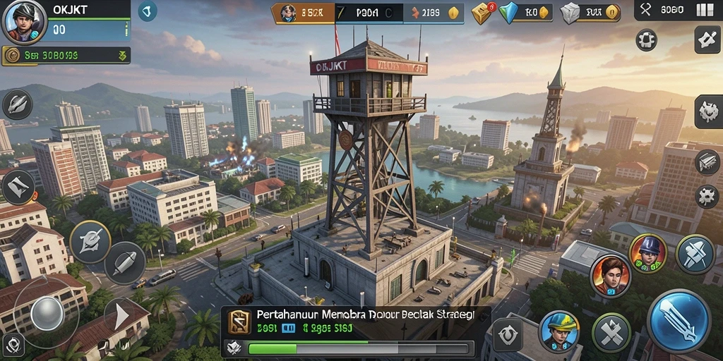 Gameplay menegangkan OKJKT dalam pertempuran menara.