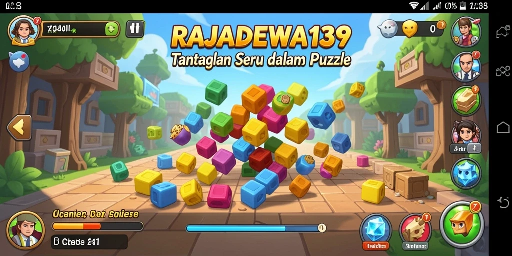 Screenshot menunjukkan gameplay Puzzle yang menantang dan menarik.