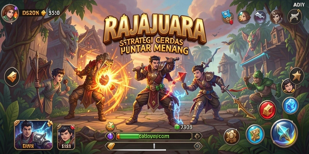 Tampilan gameplay RAJAJUARA yang menantang dan strategis.