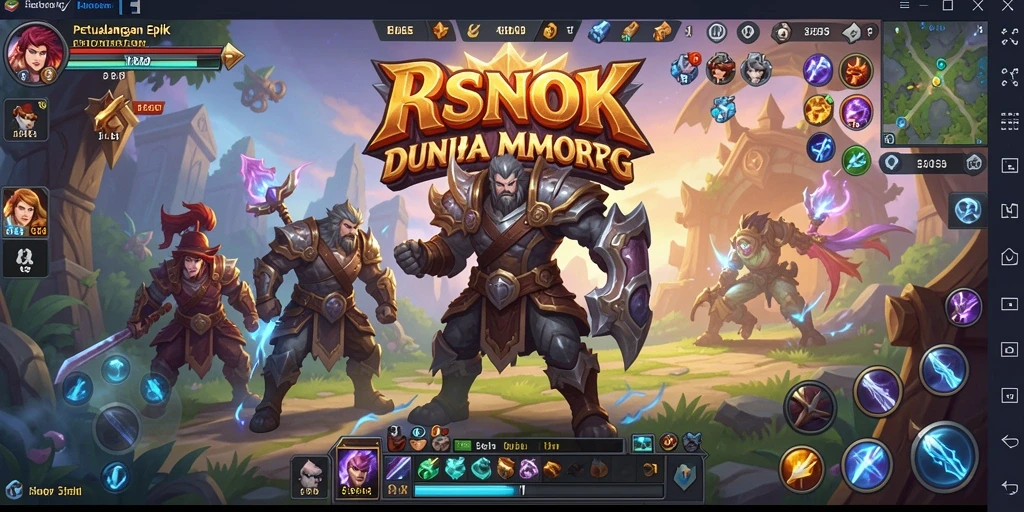 Tangkapan layar RSNOK menampilkan pertarungan epik antar pemain di arena MMORPG.