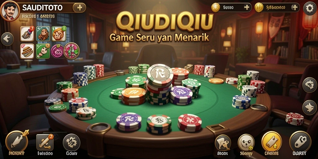 Tampilan gameplay QiuQiu yang seru dan mengasyikkan.