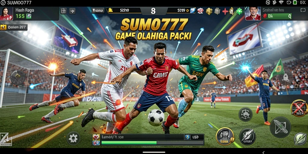 Tangkapan layar utama gameplay SUMO777 dengan aksi seru olahraga.
