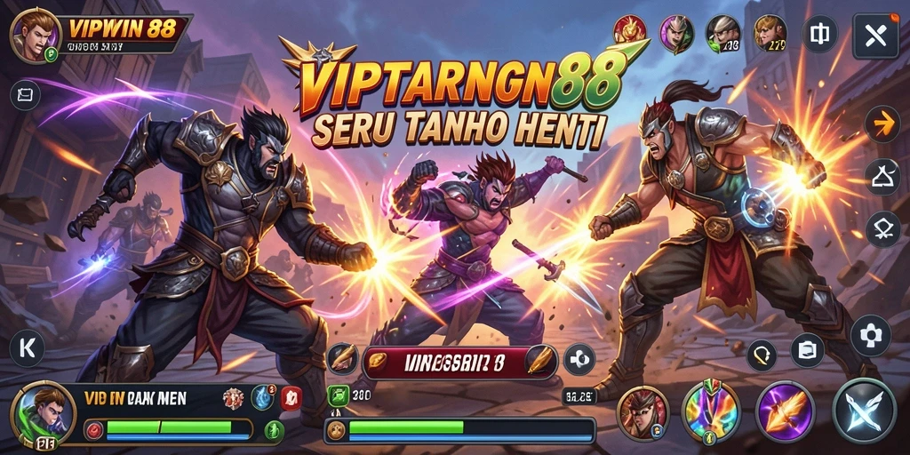 Gameplay Fighting yang intens di VIPWIN88, menampilkan aksi pertarungan yang dinamis.